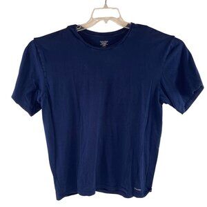 Calvin Klein Mens Navy Blue Short Sleeve Crewneck T-Shirt XL Cotton Comfy Casual